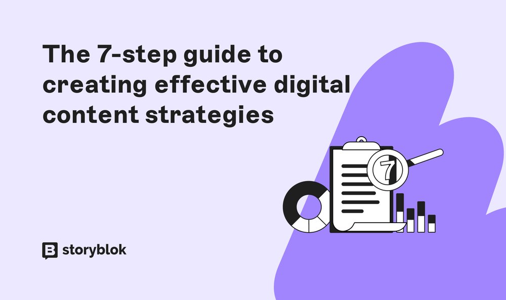 storyblok's tweet card. Read the 7 steps guide on creating effective digital content strategies and bringing them to life with the help of a content management system.