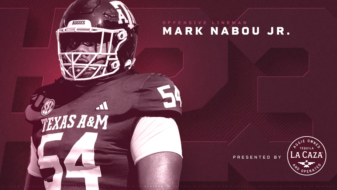 TexAgs's tweet card. After playing in last year's season-opener against Notre Dame, Mark Nabou Jr. suffered a season-ending injury. Looking to make an impact at center on a veteran offensive line this year, Nabou comes...