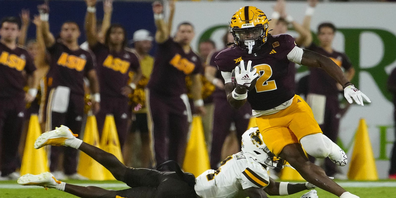 chris_coppola's tweet card. With the departure of Cam Skattebo, now with the New York Giants, a lot of attention is on who will step up at running back for the Sun Devils.