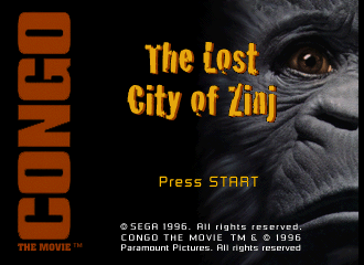 playsegasaturn's tweet card. Congo the Movie: The Lost City of Zinj is a Doom-like FPS that’s set in the world of the 1995 film Congo. It doesn’t use the movie characters or scenes, however — it’s an original story with its ow…