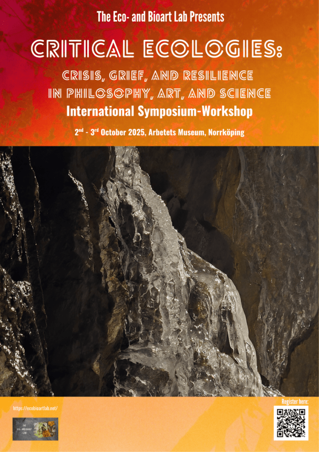 EGeertsPhD's tweet card. Dear all – we finally have a pleasure to open the registration for the International Symposium-Workshop “Critical Ecologies: Crisis, Grief, and Resilience in Philosophy, Art, and Science…