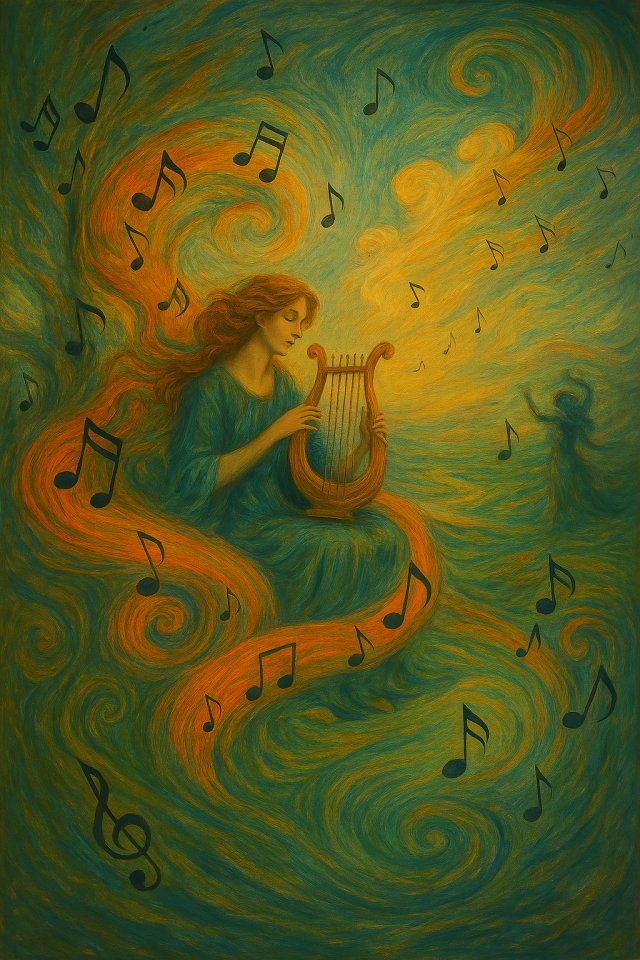 ILINA_SF's tweet card. In the vast expanse beyond time and space, where melodies weave the fabric of reality, exists a world known as Harmonia Prime—a realm where every sound is a story, every breath a note, and every he…