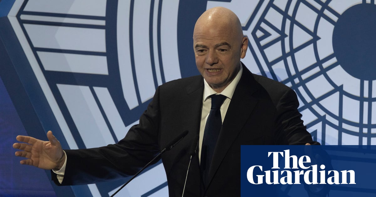GuardianAus's tweet card. The 54-year-old Fifa president has been put under pressure to explain a number of controversial recent decisions