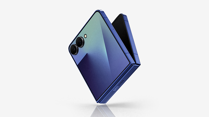 Arm's tweet card. Compact in size, bold in capability — Galaxy Z Flip7 redefines the flip phone experience