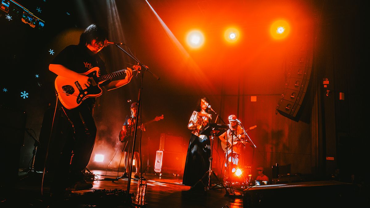 GuitarWorld's tweet card. UK's Lambrini Girls, Chicago's Horsegirl, Paris' Oracle Sisters and Wuhan's Chinese Football are among this year's picks