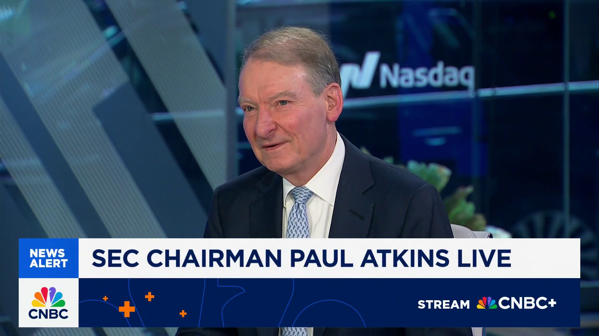 HMLATech's tweet card. SEC Chairman Paul Atkins joins ‘Squawk Box’ to discuss his top priorities since taking the helm of the agency in April.
