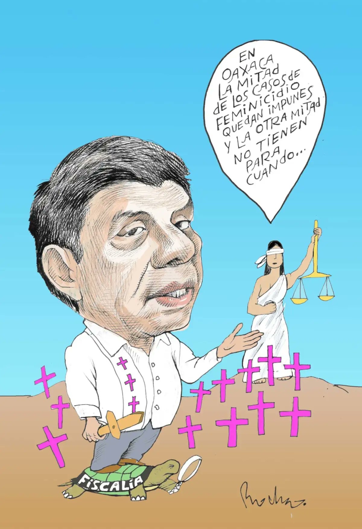 Rochamonero's tweet card. Justicia salomónica / Rocha