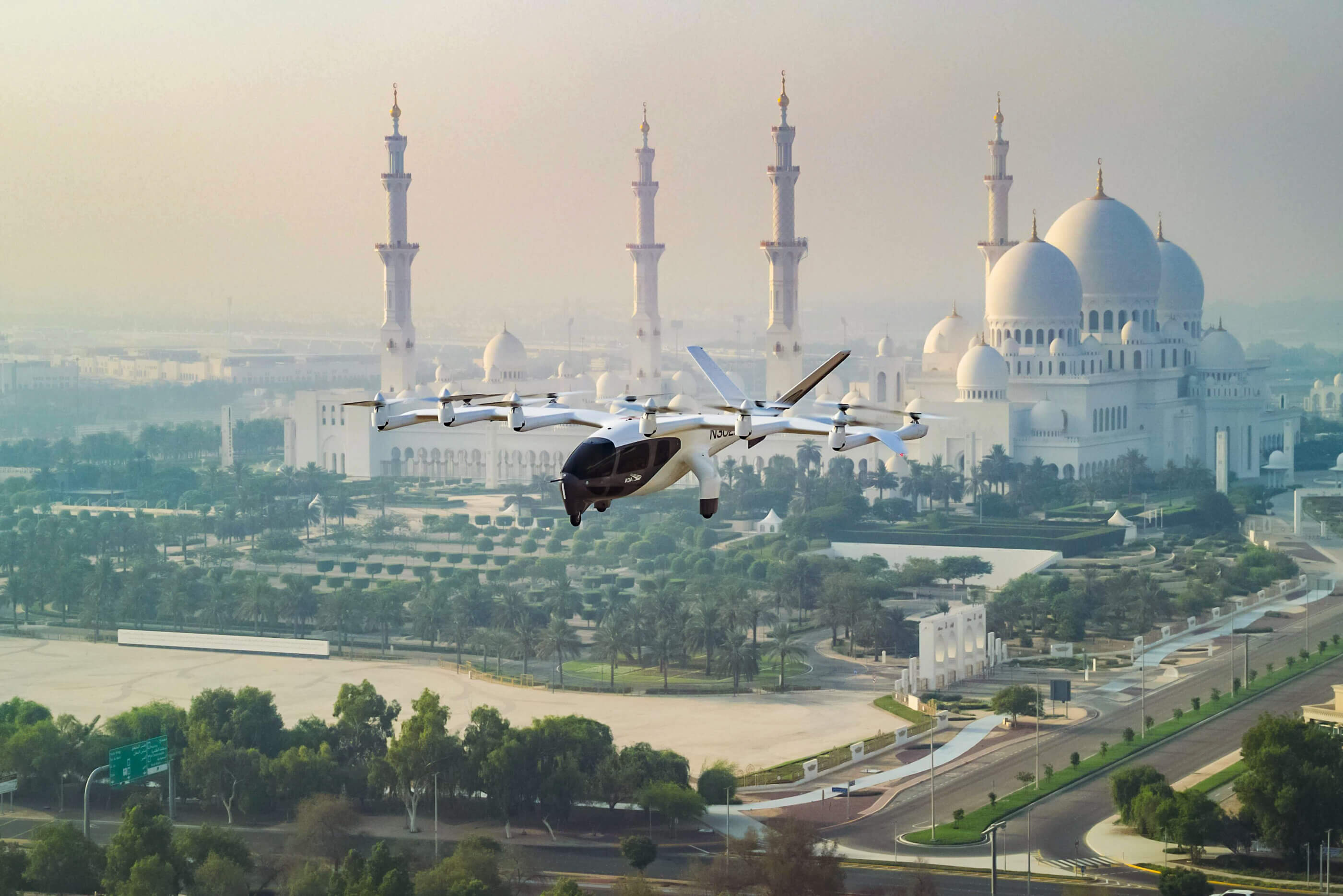 eVTOLmag's tweet card. Archer’s Midnight eVTOL aircraft flew at Al Bateen Executive Airport in Abu Dhabi.