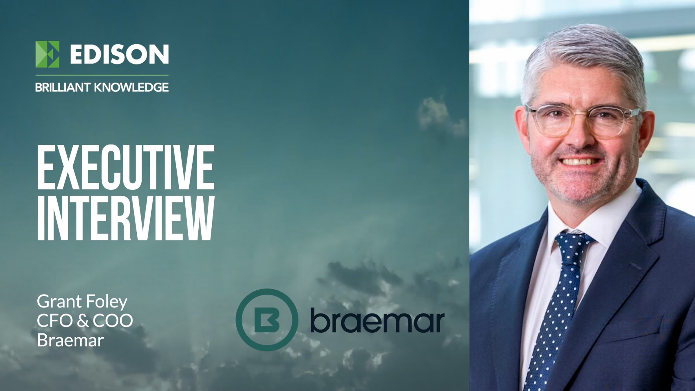 Edison_Inv_Res's tweet card. Grant Foley, CFO and COO at Braemar, outlines how the company is leveraging long-term structural growth in global shipping to reinforce its strategic position.