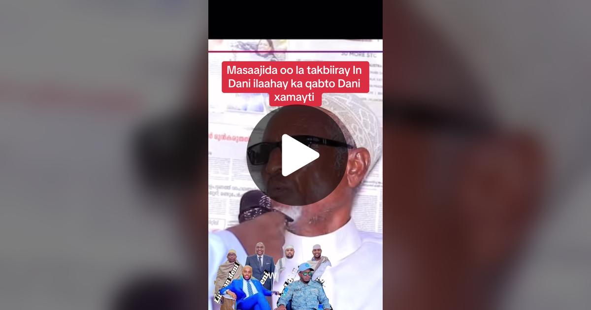 LMaxamed18244's tweet card. 851 likes, 102 comments. “Takbiir takbiir masaajida oo la qaniiday dani in ilaahay ka kaxeeyo PL”