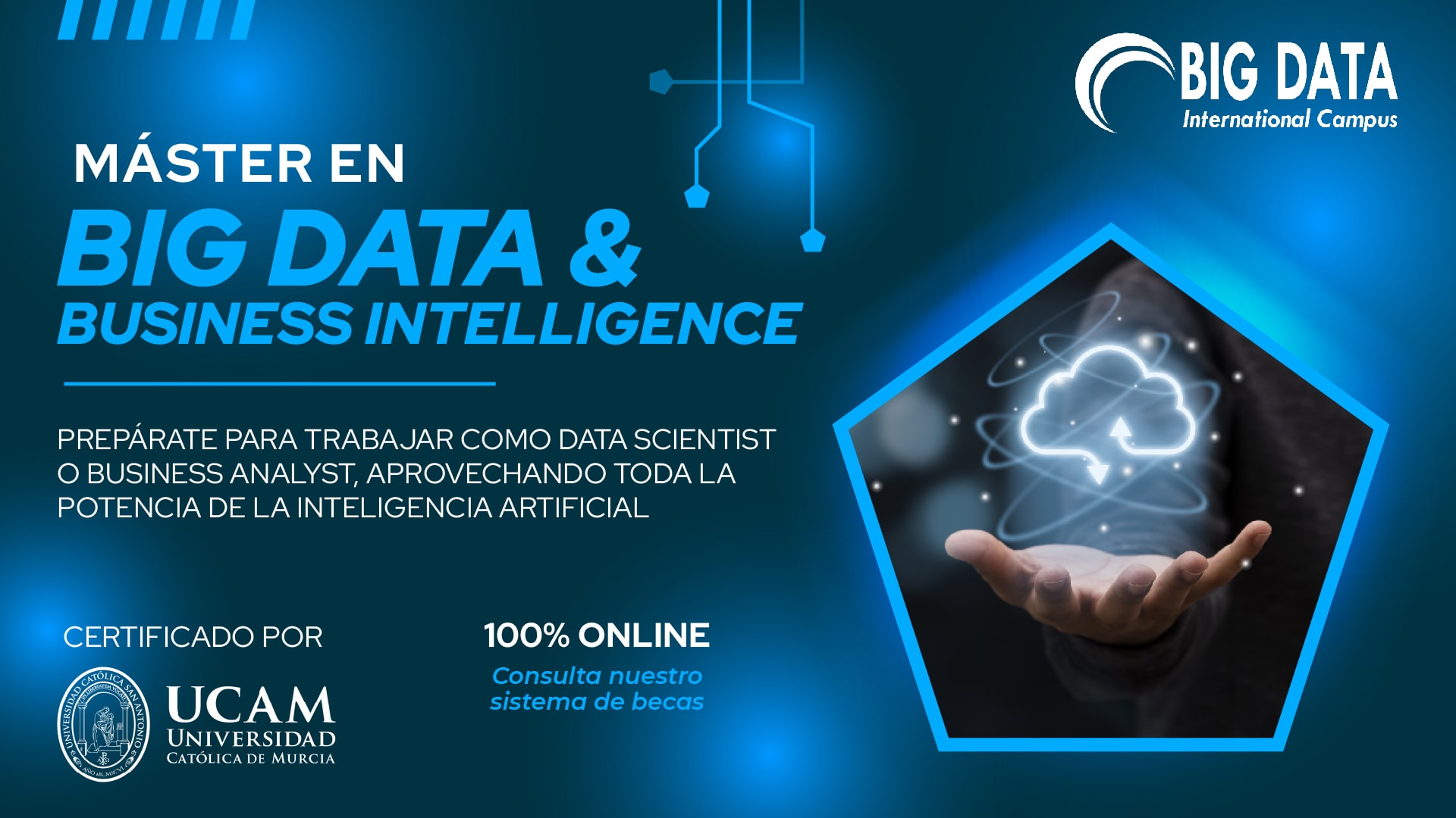 campusbigdata's tweet card. Máster en Big Data & Business Intelligence certificado por la Universidad Católica de Murcia e impartidos por los mejores expertos del dato