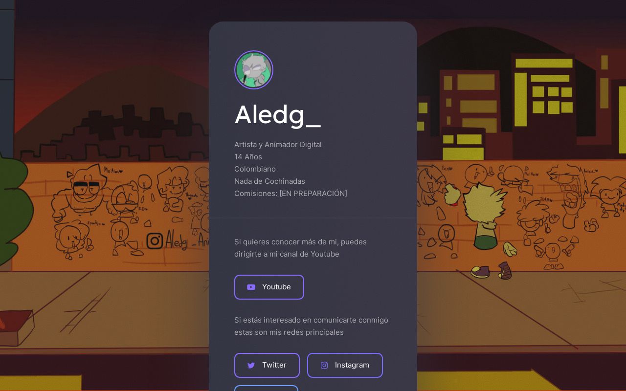 Aledg_Twitea's tweet card. Un tipo de portafolio, para que? no se pero ahí esta por las dudas xd