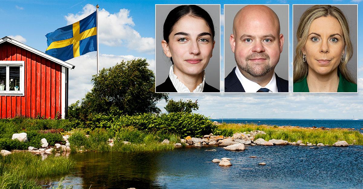 ABDebatt's tweet card. Ministrarna: Nu lägger vi om kursen