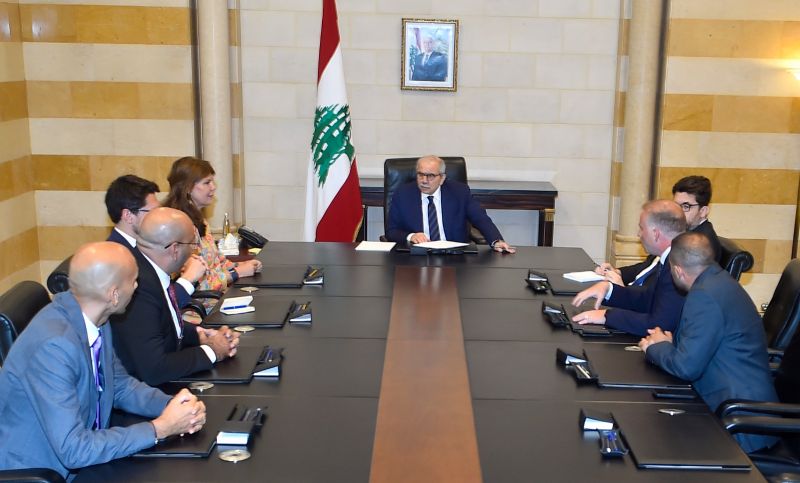 lorienttoday's tweet card. Prime Minister Nawaf Salam met a delegation from the French group Eutelsat, specializing in satellite communications — including internet access, mobile and landline telephones, data transfer and...
