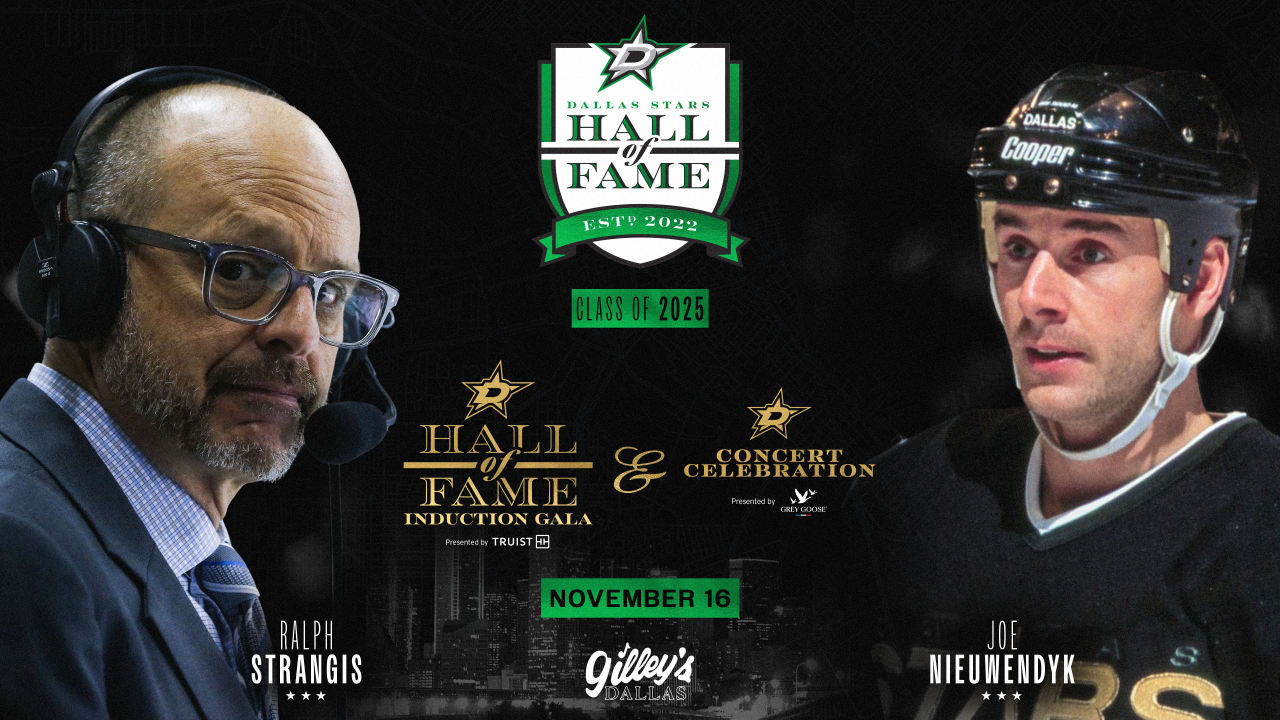seanshapiro's tweet card. Nieuwendyk and Strangis will be officially inducted at the fourth annual Dallas Stars Hall of Fame Induction Gala at Gilley's Dallas South Side Ballroom on Sunday, Nov. 16