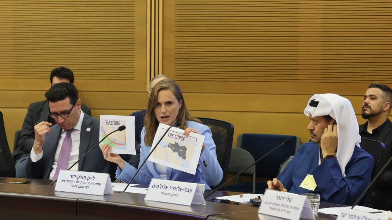 ALLMEP's tweet card. Saudi and Syrian nationals spoke at a rare conference in the Knesset, with one telling the 'Post' that "Gaza is the main obstacle to regional peace".