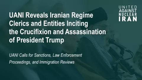 JebBush's tweet card. United Against Nuclear Iran (UANI) is identifying Iranian regime clerics and entities responsible for issuing and amplifying fatwas advocating for the torture and assassination of U.S. President...