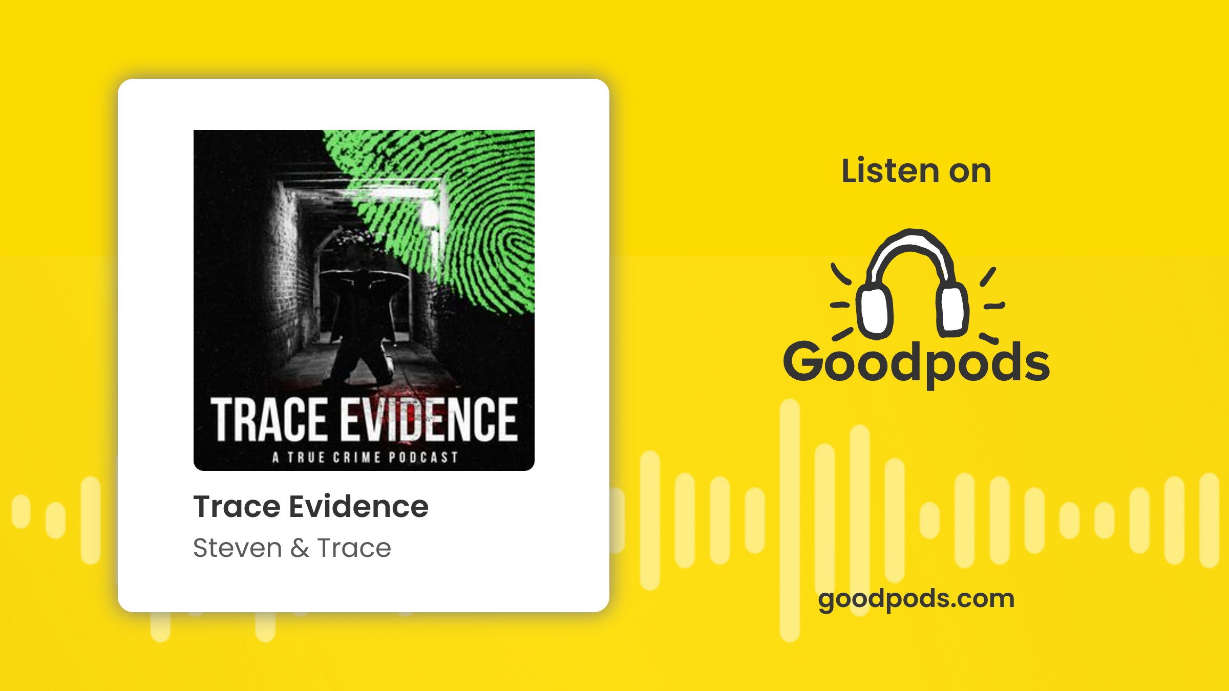 TraceEvPod's tweet card. Trace Evidence is a weekly true crime podcast that focuses on unsolved cases, from chilling murders to missing persons. Join host Steven Pacheco a...