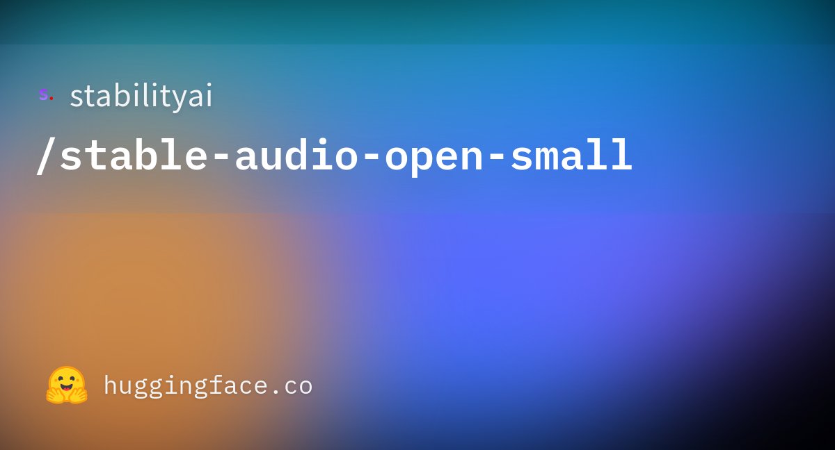 dadabots's tweet card. stabilityai/stable-audio-open-small · Hugging Face