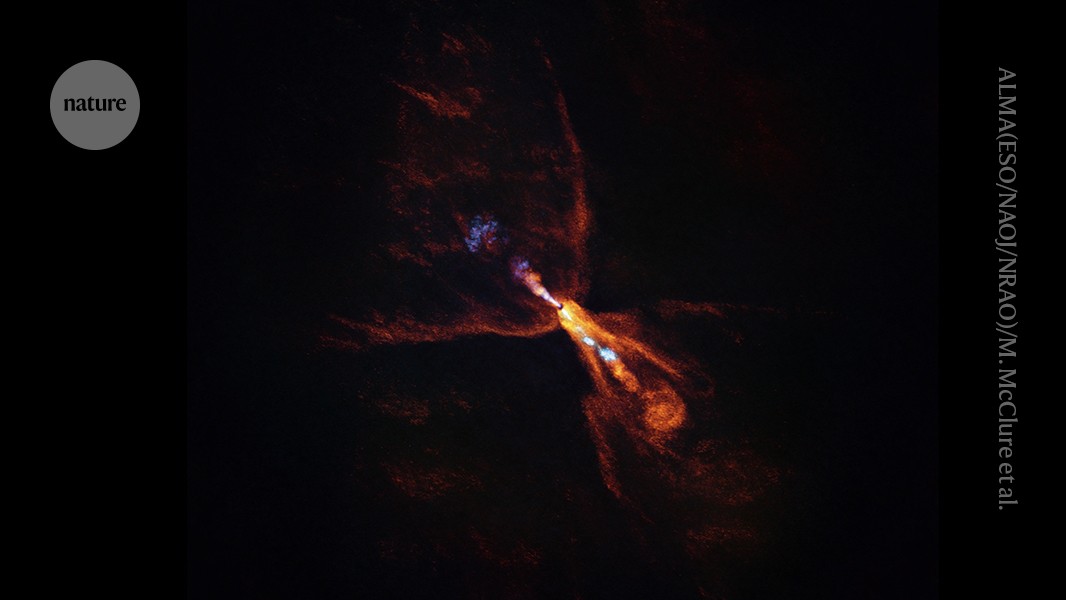 JorgeBabul's tweet card. Nature - Astronomers get rare glimpse of earliest stages of planet formation around a baby star.