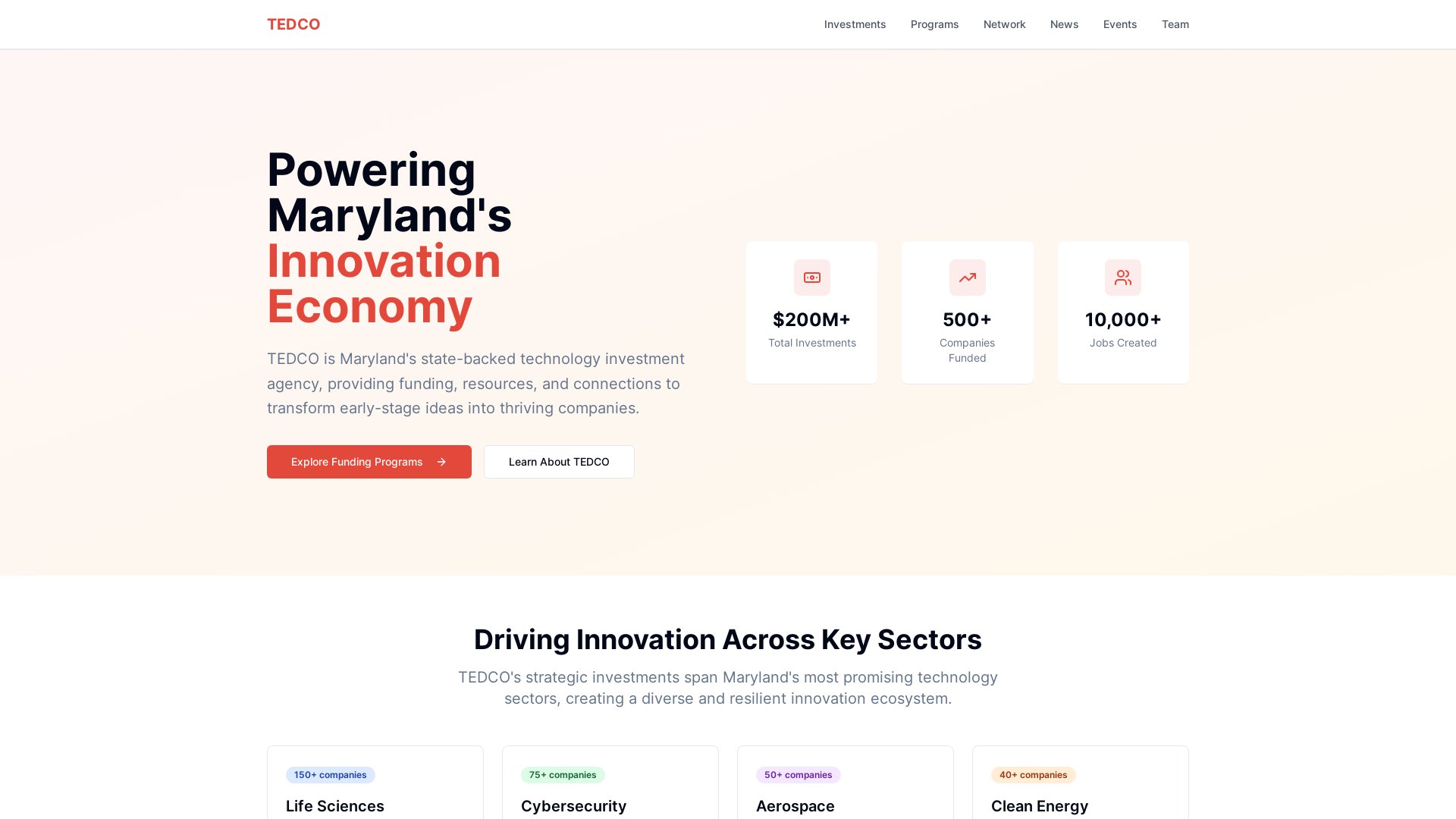 smartlogic's tweet card. TEDCO is Maryland's state-backed technology investment agency, providing funding, resources, and connections to transform early-stage ideas into thriving companies.