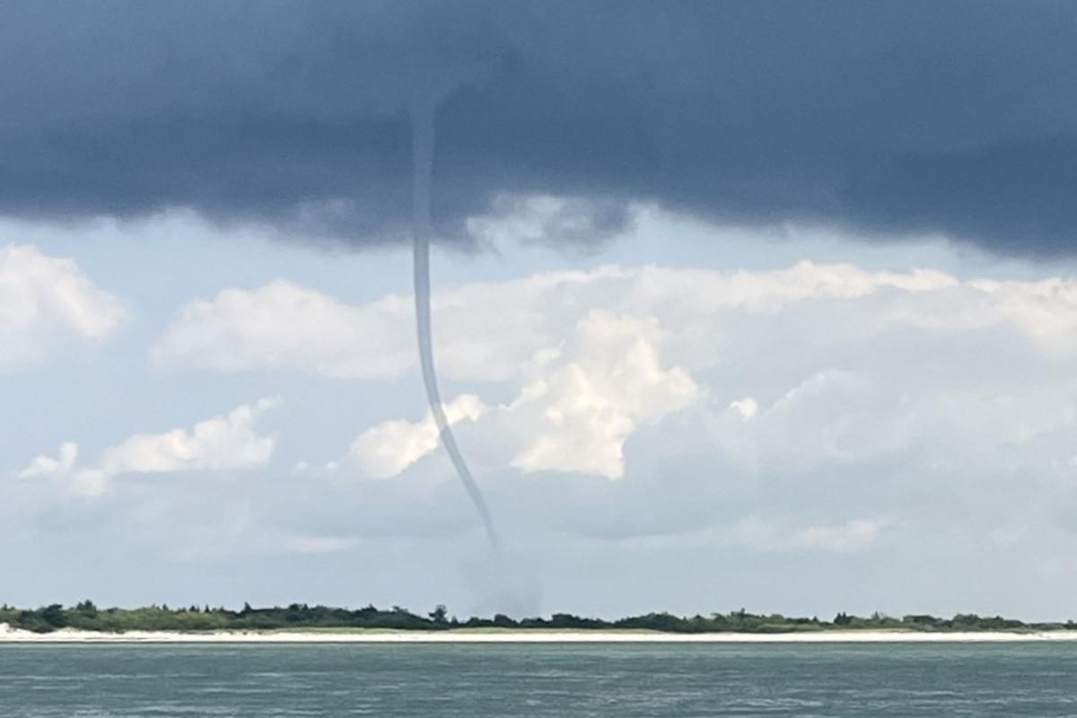 nj1015's tweet card. While most of New Jersey enjoyed a quiet, incredibly pleasant day, one tiny storm cell produced an incredible display over coastal Ocean County.