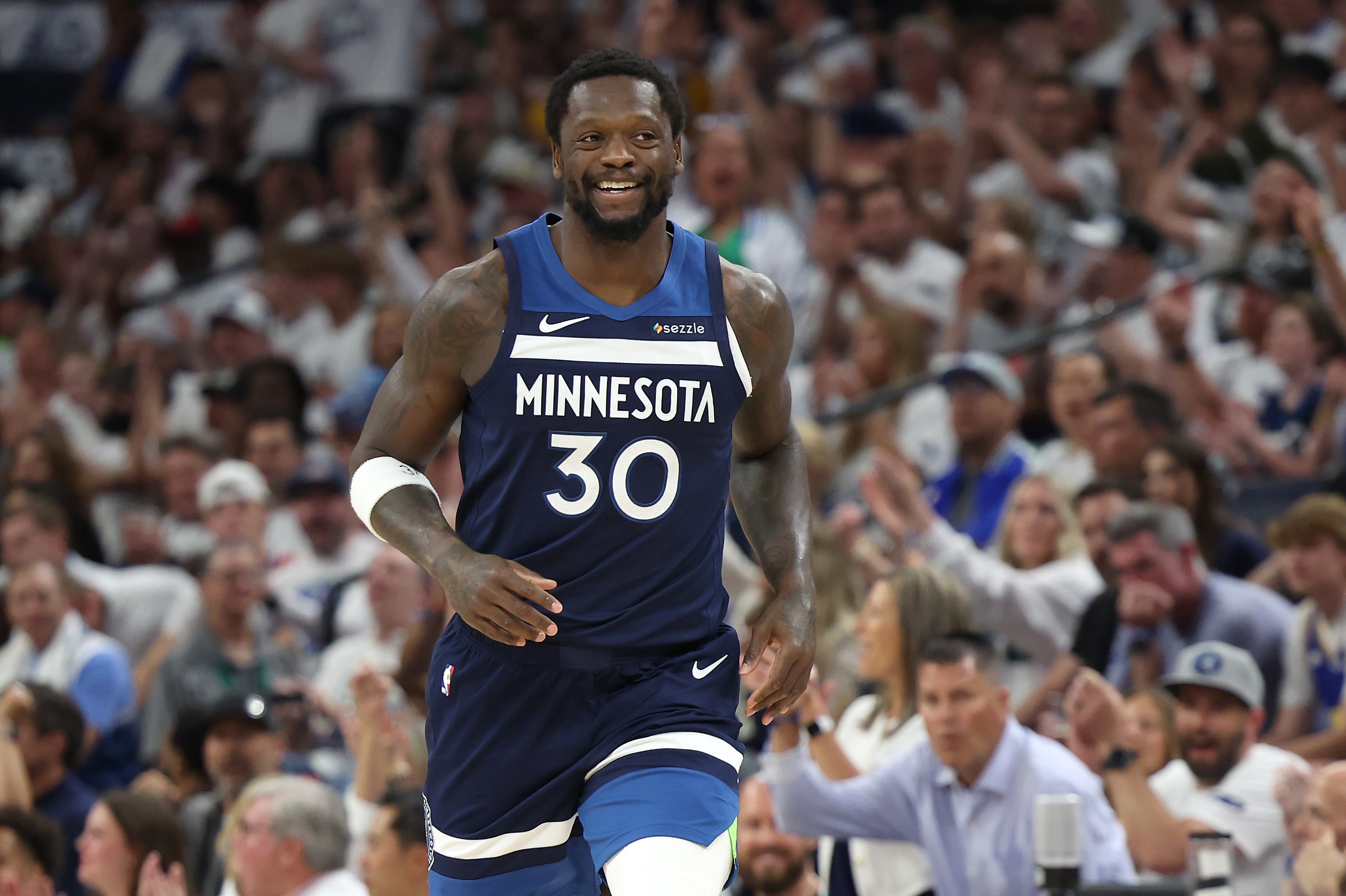 Twolves_PR's tweet card. Timberwolves Re-Sign Julius Randle  | Minnesota Timberwolves