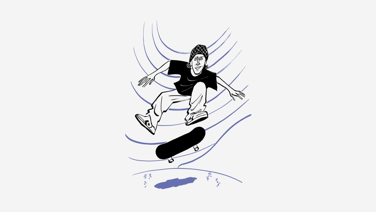 cole_louison's tweet card. The six-story spiral tempted would-be shredders for six decades, until the museum finally allowed the skateboarder Alexis Sablone in for a night.