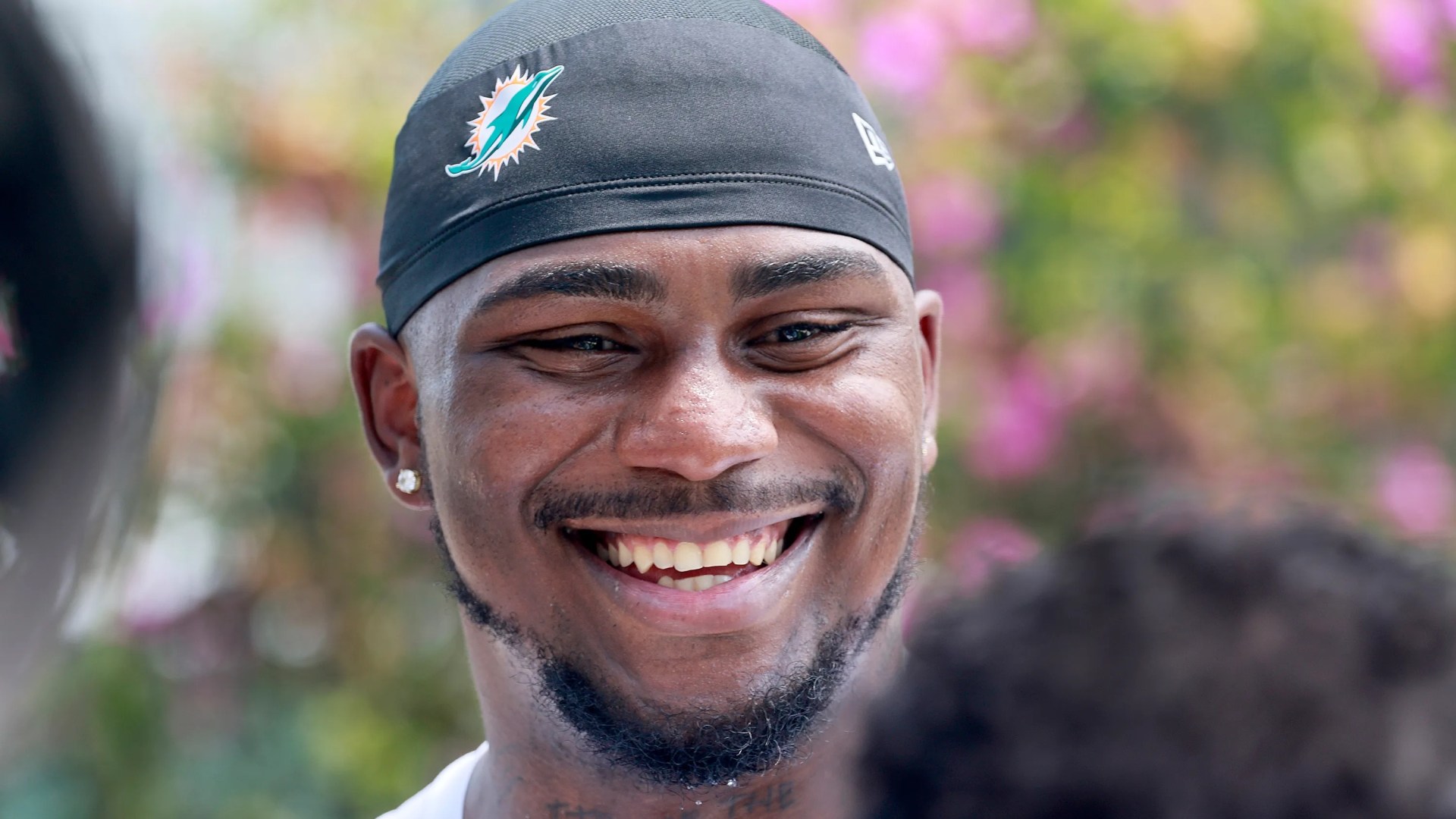 talkSPORT's tweet card. Miami Dolphins offensive tackle Bayron Matos was airlifted to hospital on the first day of camp. The Dolphins announced that he was in stable condition. His injury remains unknown at the time. Mato…