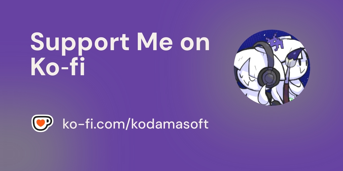 KodamaSoft's tweet card. Support KodamaSoft / KodamaSounds / COUNTERFEST