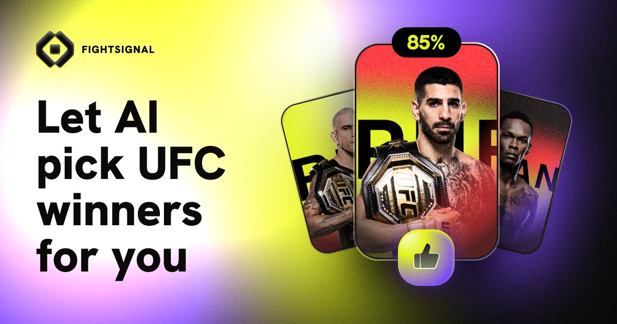 UFCRosterWatch's tweet card. We combine UFC expert opinion, YouTube predictions, Reddit, betting communities sentiment, bookmaker odds, and our own AI model to help you make better predictions.