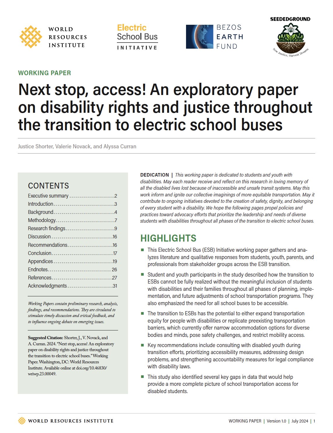 ESBInitiative's tweet card. This paper is an exploratory study that employs an intersectional analysis to understand how the shift to electric school bus fleets impacts students with disabilities in various under-resourced...
