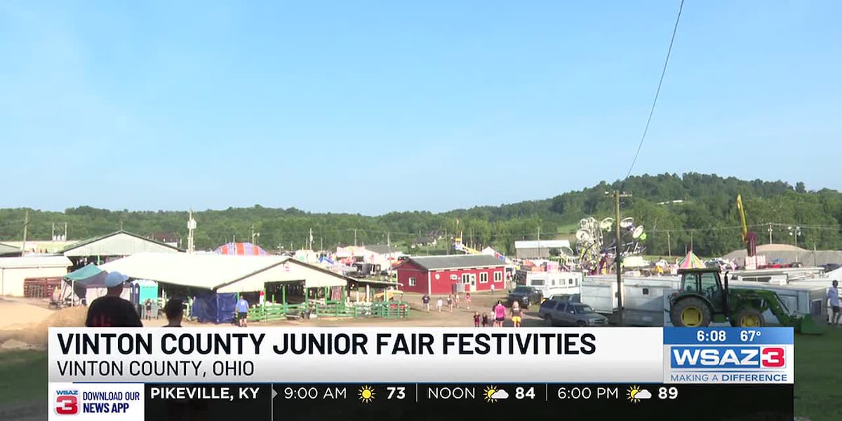 WSAZnews's tweet card. The Vinton County Junior Fair began its excitement on July 20 and will be going on every day this week, with its final day on Saturday, July 26.