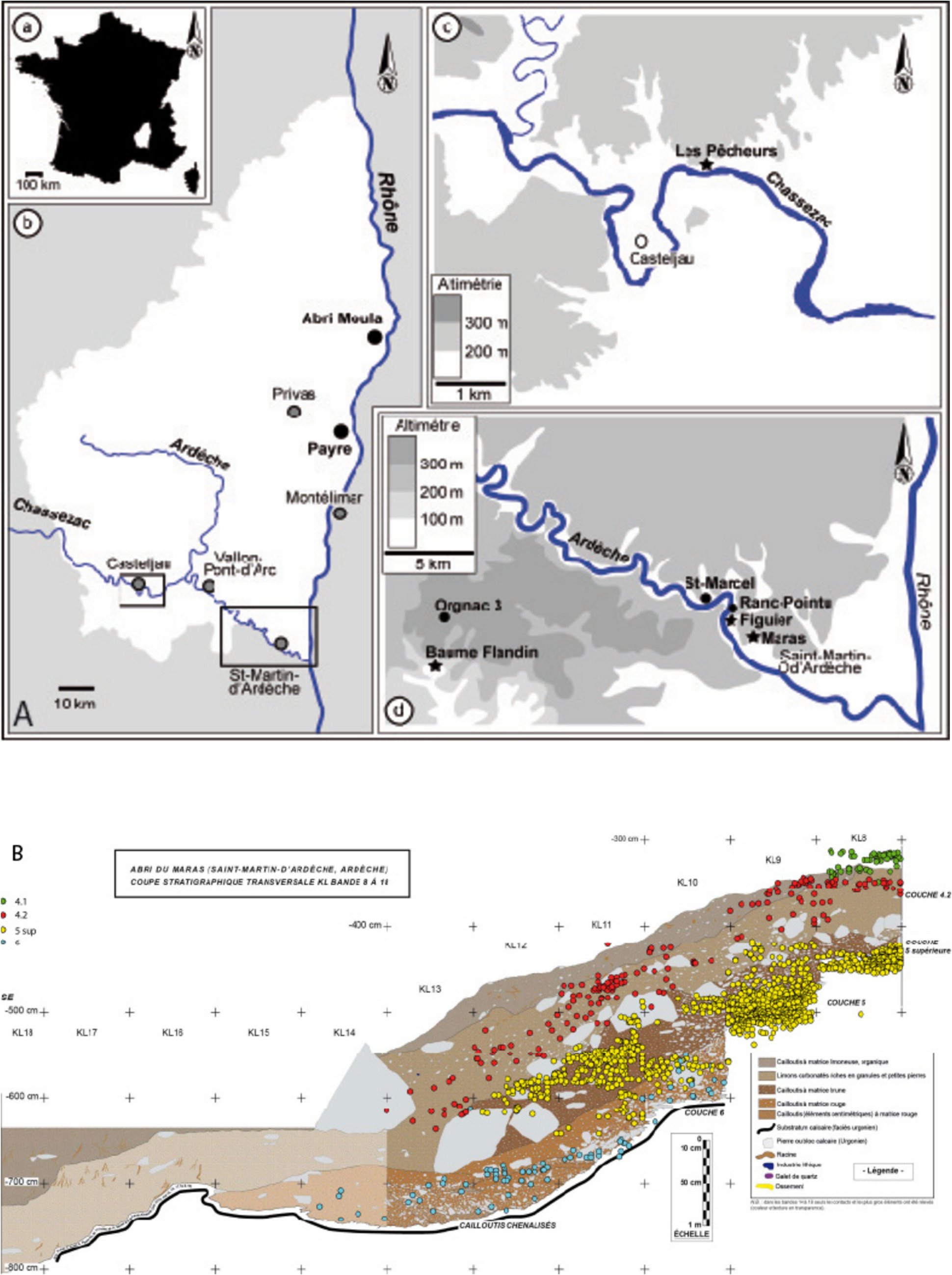 ICArEHB's tweet card. Journal of Paleolithic Archaeology - New excavations at the Abri du Maras have yielded remains of hitherto unknown deposits (layer 6) from the base of the sequence, with a small lithic and faunal...