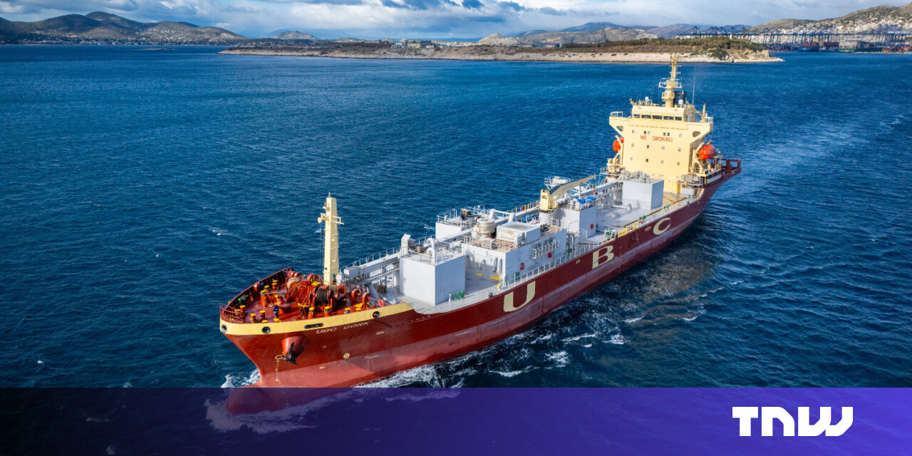 thenextweb's tweet card. UK startup Seabound says it's built the world’s first commercial carbon capture system for cargo ships. The system is now in action at sea.