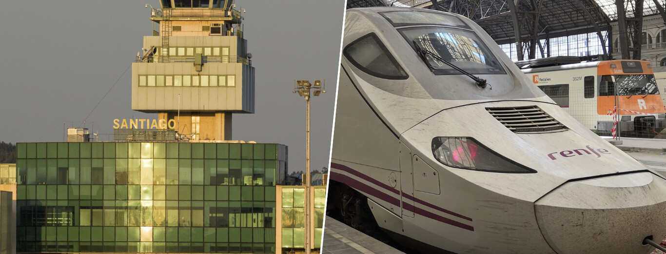 ACTREN_MF's tweet card. Viajar de Santiago de Compostela a Madrid en poco más de una hora es posible. En avión, por supuesto. El problema es que esa hora de viaje no es realista y...