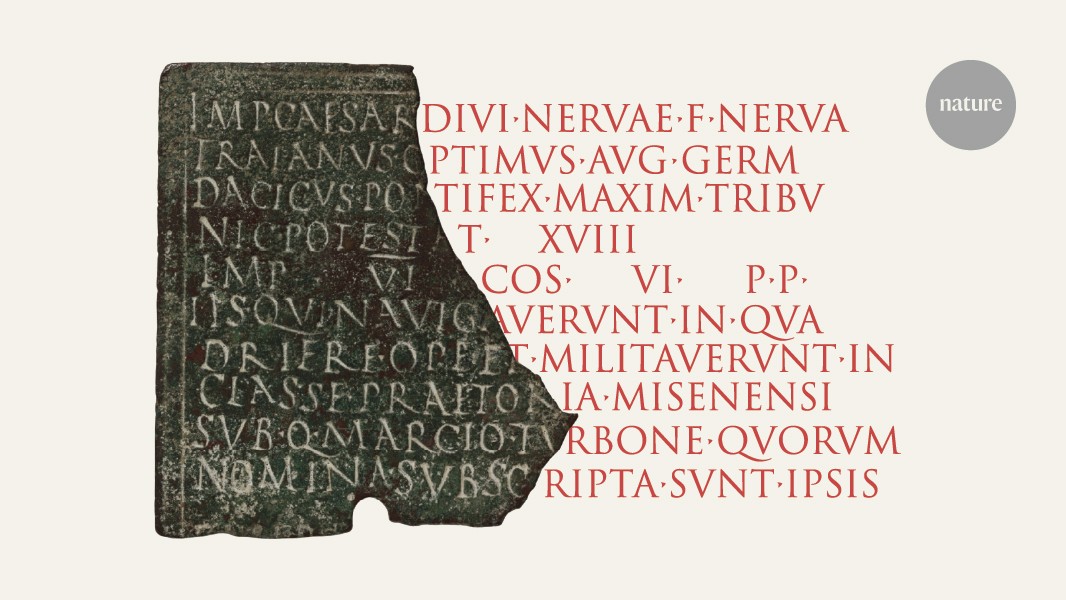 JasonColavito's tweet card. Nature - An artificial-intelligence tool helps historians to interpret Latin inscriptions by assigning a date and location and suggesting text for missing parts.