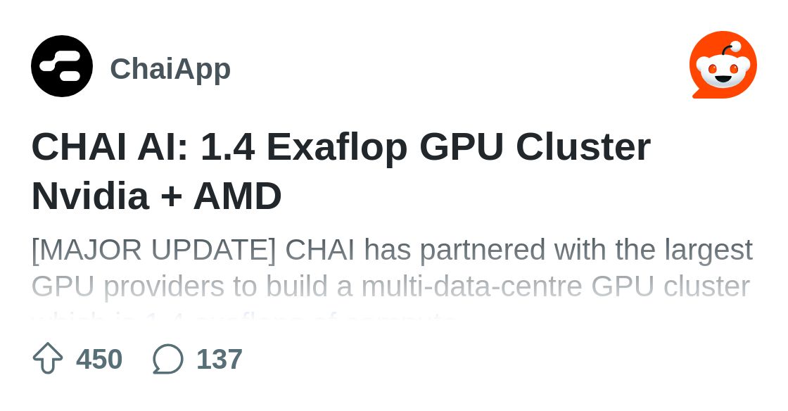 chai_research's tweet card. Explore this post and more from the ChaiApp community