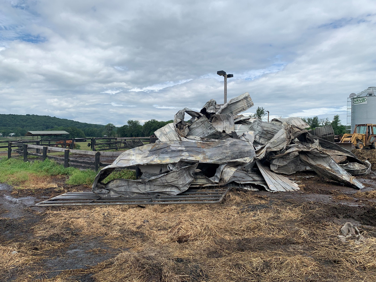 NorcrossUSA's tweet card. STILLWATER — McMahon of Saratoga Thoroughbreds, a family-owned horse breeding farm based in Saratoga Springs, lost two hay barns and several smaller buildings in a fire last weekend at its Eastview...