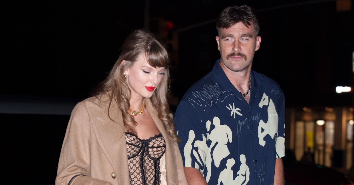 usweekly's tweet card. Travis Kelce joked that his romance with Taylor Swift is like being in 'Pretty Woman' during a funny moment on the 'New Heights' podcast