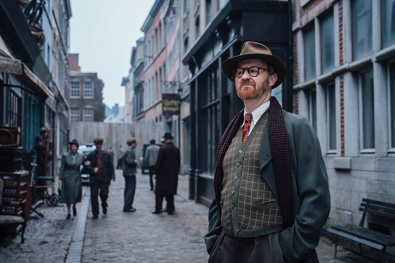 RTS_media's tweet card. Mark Gatiss has left Holmes and Poirot behind to create his own TV sleuth: post-war antiquarian bookseller Gabriel Book. Matthew Bell is hooked
