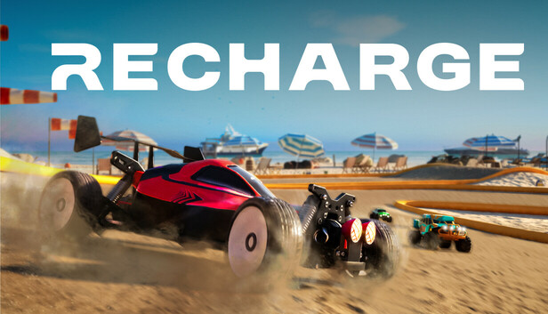 devsanddorks's tweet card. Recharge is a sim-cade RC racing game with realistic graphics and physics. Customize your RC car and race on tracks inspired by real-world locations!