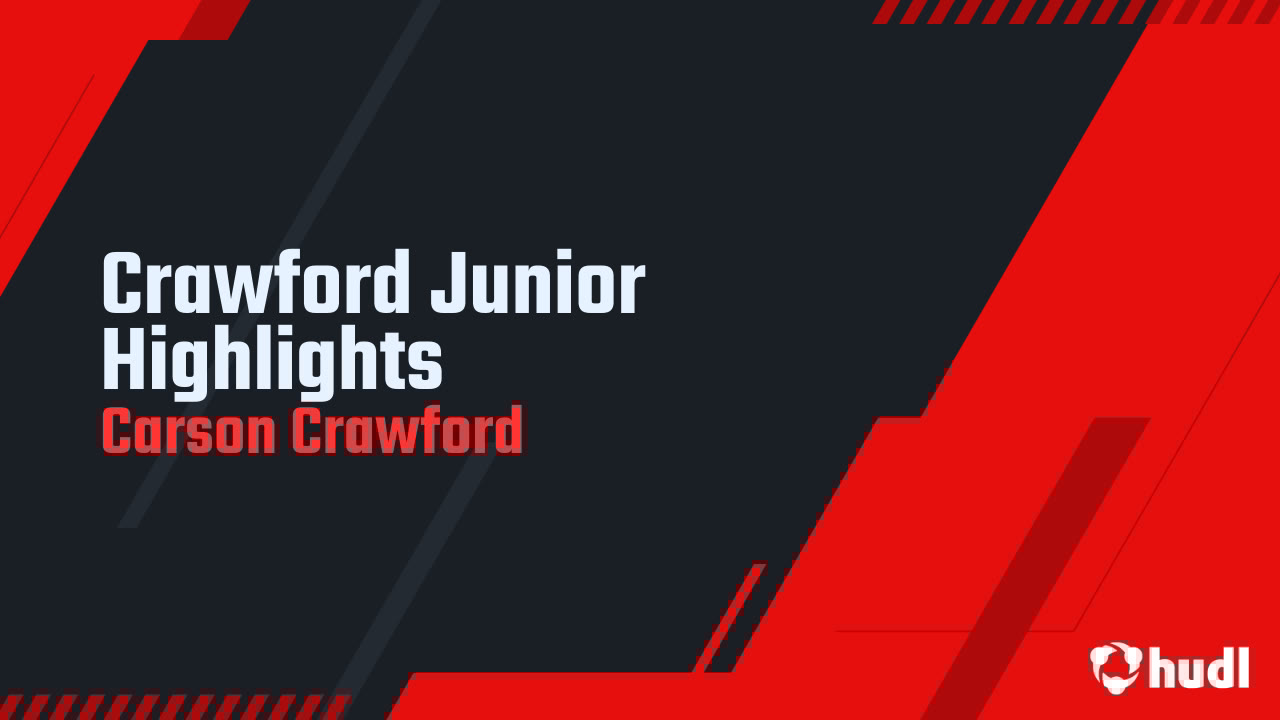 CarsonCrawford's tweet card. Crawford Junior Highlights