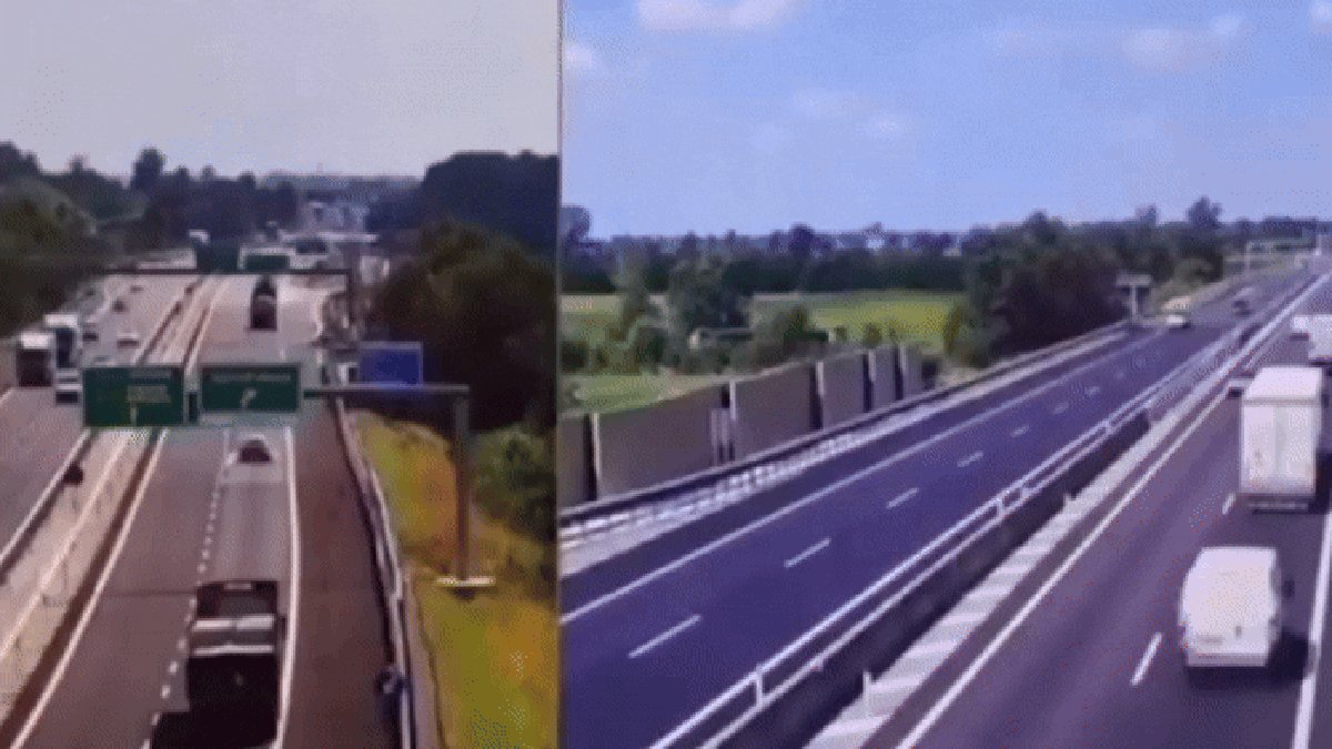 CBNoficial's tweet card. Um vídeo publicado por câmeras de vigilância da rodovia mostram o acidente. O avião cai diretamente e embicado para o chão na rodovia. Apenas restos ficaram no asfalto. Motoristas sobreviveram apenas...