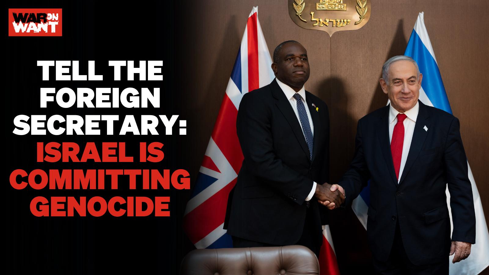 LabourHub's tweet card. UK political leaders deny Israel is committing genocide of the Palestinian people – they are wrong.