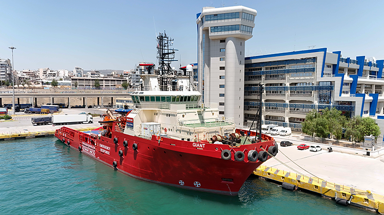 LloydsList's tweet card. Salvage firm Megatugs has spent several weeks upgrading its new acquisition, renamed Giant, for new role in geopolitical hotspot