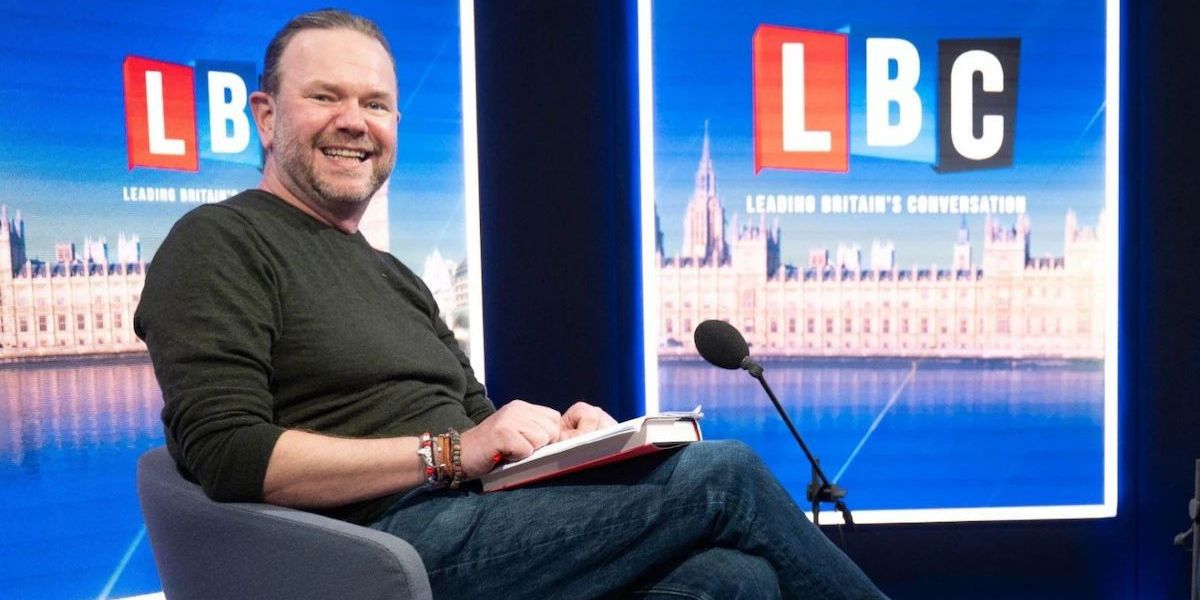lotuseatersnews's tweet card. The radio host apologised after reading a comment that suggested British Jews see Arabs as 'cockroaches who need to be crushed'
