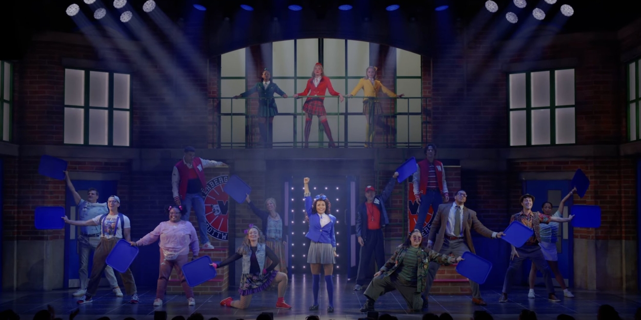 BroadwayWorld's tweet card. Watch a video of “Beautiful” from Heathers the Musical, featuring Lorna Courtney as Veronica Sawyer, McKenzie Kurtz as Heather Chandler, Olivia Hardy as Heather Duke, Elizabeth Teeter as Heather Mc...