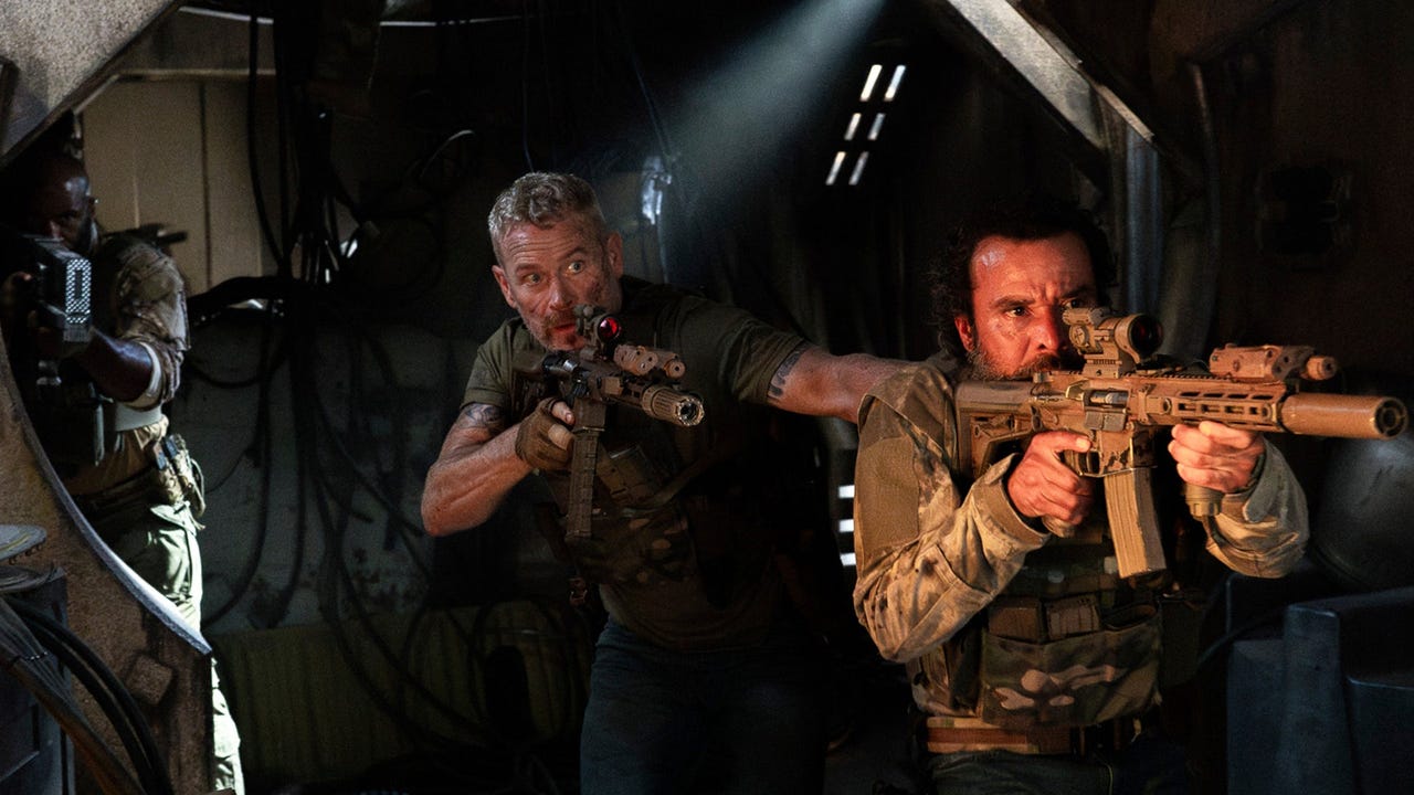 jarrodjones_'s tweet card. William Kaufman’s Osiris is a sci-fi action movie that owes its premise to James Cameron’s Aliens but functions with the grim cadence of a dead-serious war picture.