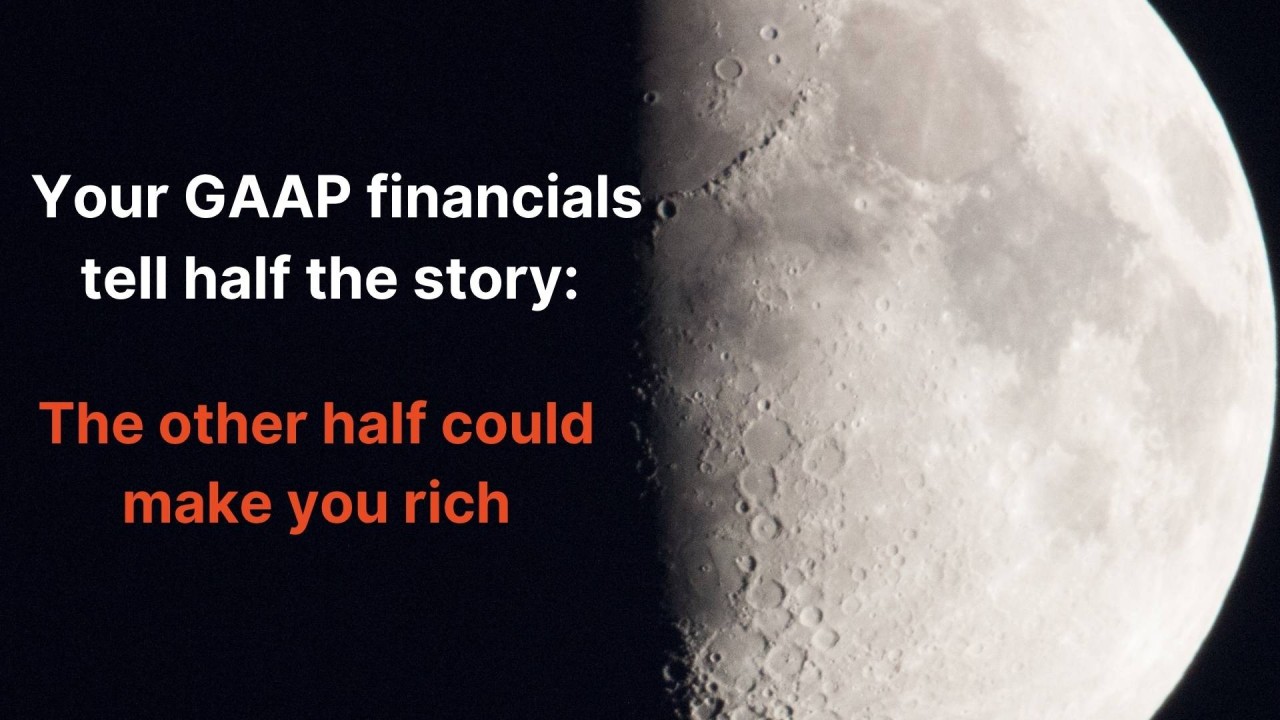 sunilthukral's tweet card. Traditional GAAP statements, while essential, can hide your true operational genius. They often blend one-time costs and non-cash expenses.